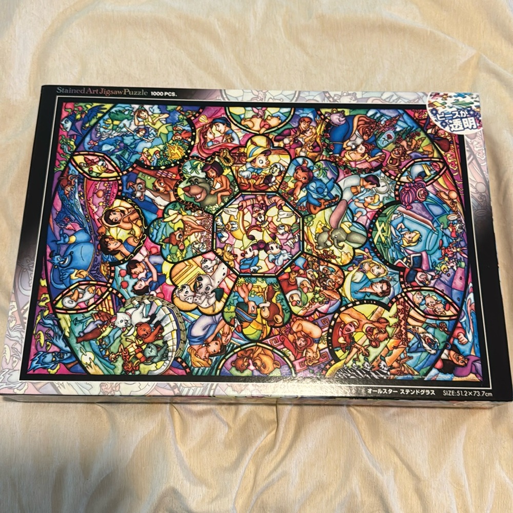 Disney Stained Art Jigsaw Puzzle Tenyo (1000 pieces)